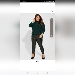 Torrid skinny faux leather pants